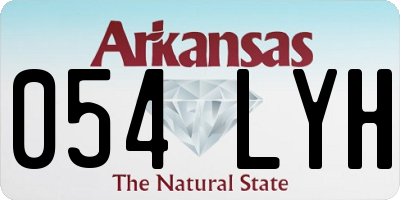 AR license plate 054LYH