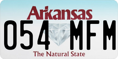 AR license plate 054MFM