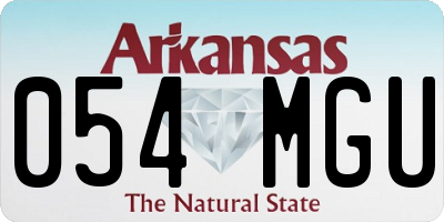 AR license plate 054MGU