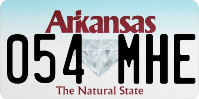 AR license plate 054MHE