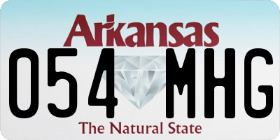 AR license plate 054MHG