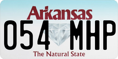 AR license plate 054MHP