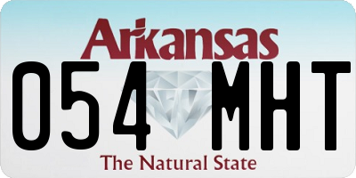 AR license plate 054MHT