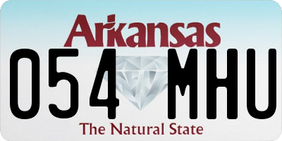 AR license plate 054MHU