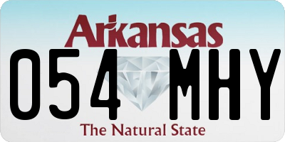 AR license plate 054MHY