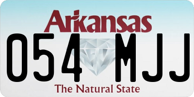 AR license plate 054MJJ