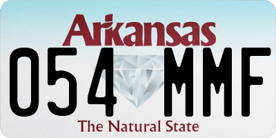 AR license plate 054MMF