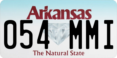 AR license plate 054MMI