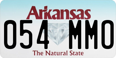 AR license plate 054MMO