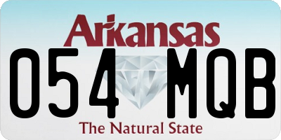 AR license plate 054MQB