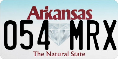 AR license plate 054MRX