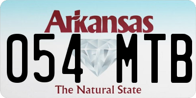 AR license plate 054MTB
