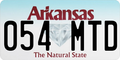 AR license plate 054MTD