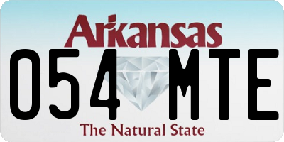 AR license plate 054MTE