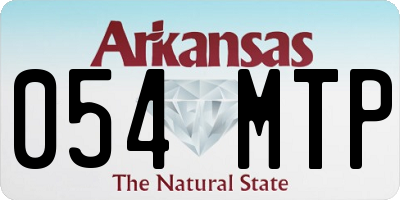 AR license plate 054MTP