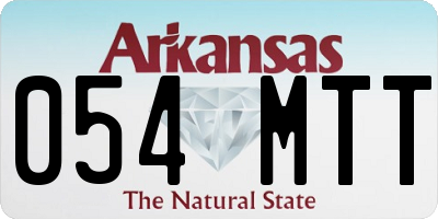 AR license plate 054MTT