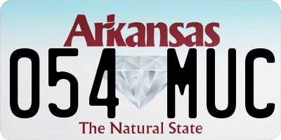 AR license plate 054MUC