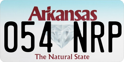 AR license plate 054NRP