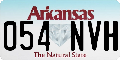 AR license plate 054NVH