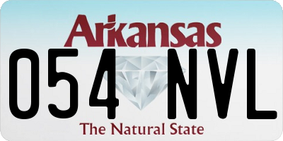 AR license plate 054NVL