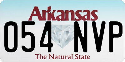 AR license plate 054NVP