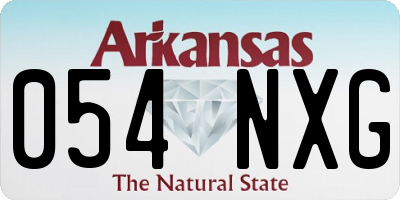 AR license plate 054NXG