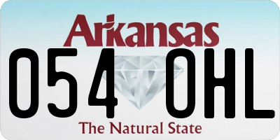 AR license plate 054OHL