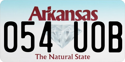 AR license plate 054UOB