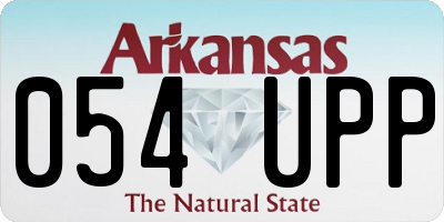 AR license plate 054UPP