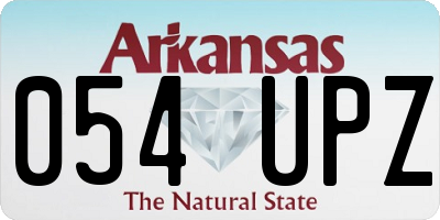 AR license plate 054UPZ