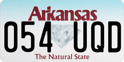 AR license plate 054UQD