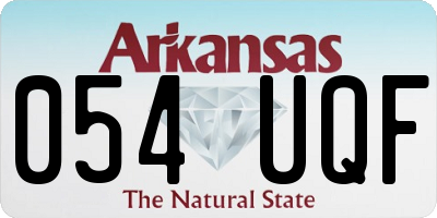 AR license plate 054UQF