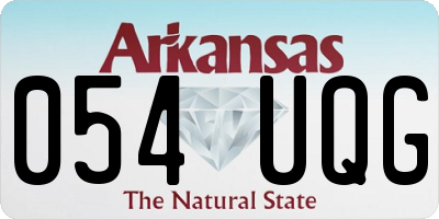 AR license plate 054UQG
