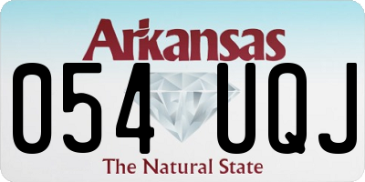 AR license plate 054UQJ