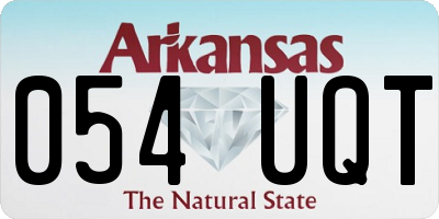 AR license plate 054UQT