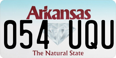 AR license plate 054UQU