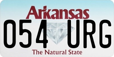 AR license plate 054URG
