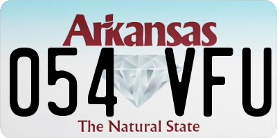 AR license plate 054VFU