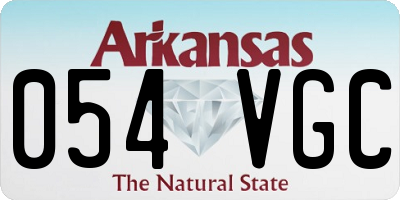 AR license plate 054VGC