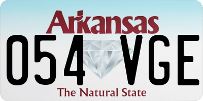 AR license plate 054VGE