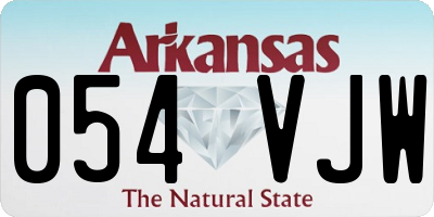 AR license plate 054VJW