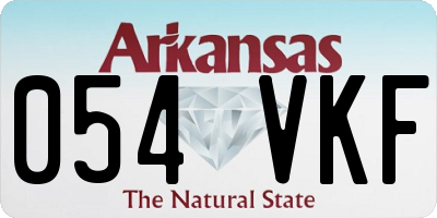 AR license plate 054VKF