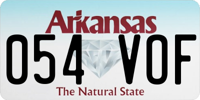 AR license plate 054VOF