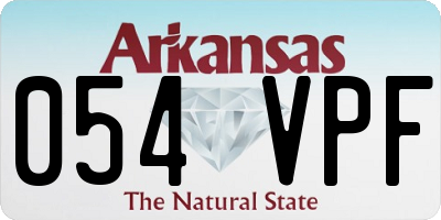 AR license plate 054VPF