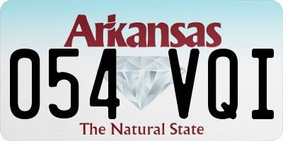 AR license plate 054VQI