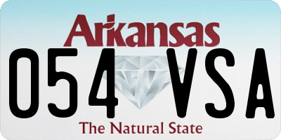 AR license plate 054VSA