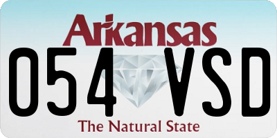 AR license plate 054VSD