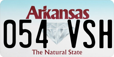 AR license plate 054VSH