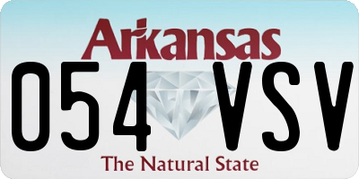 AR license plate 054VSV