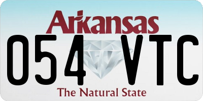 AR license plate 054VTC